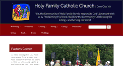 Desktop Screenshot of holyfamilycatholicchurchdalecity.org